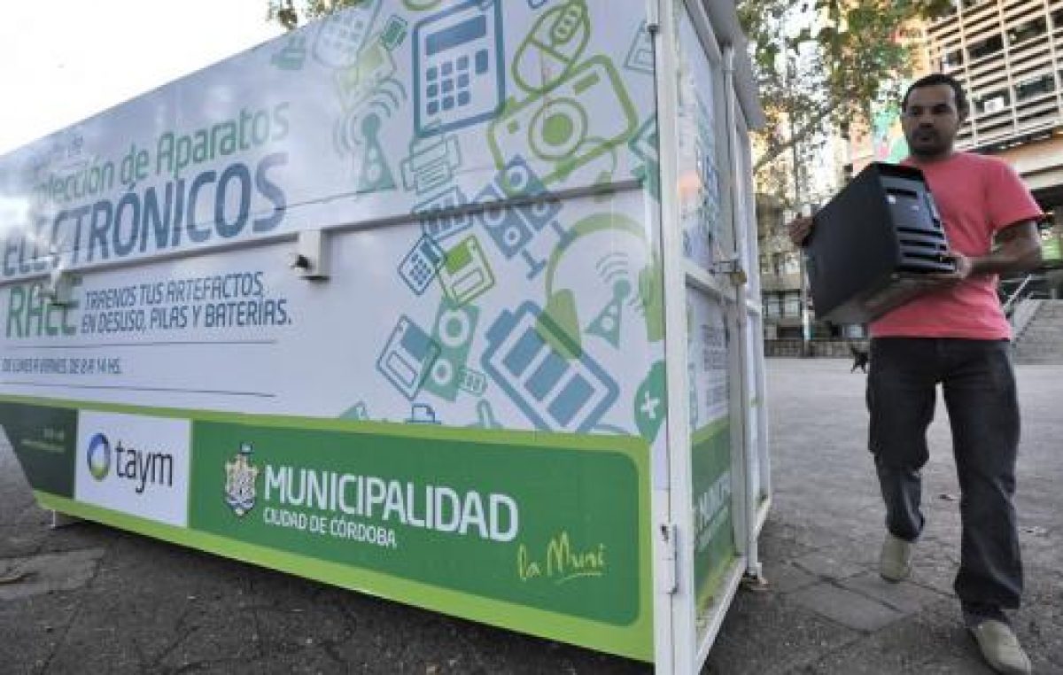 Municipalidad de Córdoba suma más lugares para tirar los residuos tecnológicos