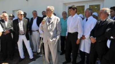 De Vido recorrió obras y se reunió con 30 intendentes en Roque Pérez