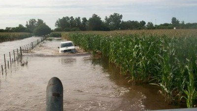 Idiazábal, otro pueblo cordobés afectado por el agua