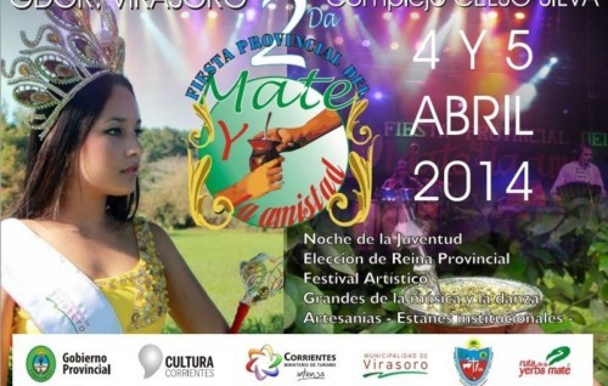 2ª Fiesta Provincial del Mate y la Amistad del 4 al 6 de abril. Gobernador Virasoro