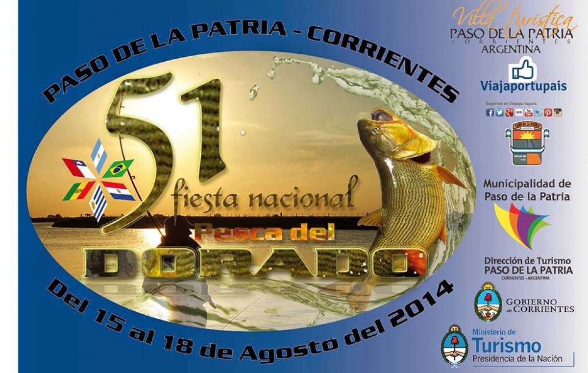 Fiesta Nacional del Dorado, Paso de la Patria, del 15 al 18 de agosto