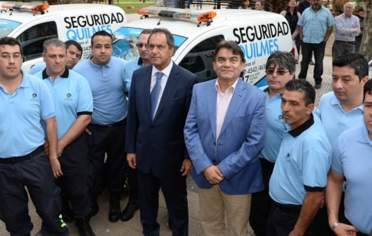 Scioli sumó a Quilmes a la Policía Local y dijo que es la “renovación más grande”