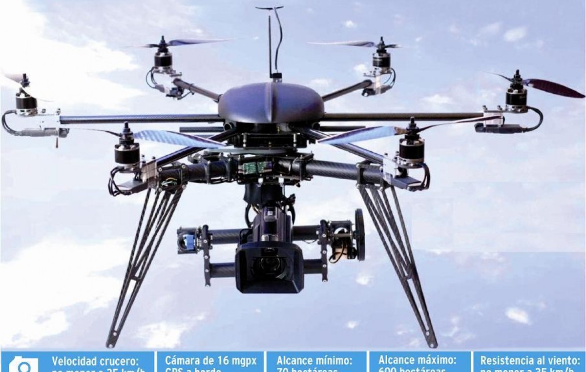 Drone buscará construcciones y terrenos locales no declarados en Mendoza