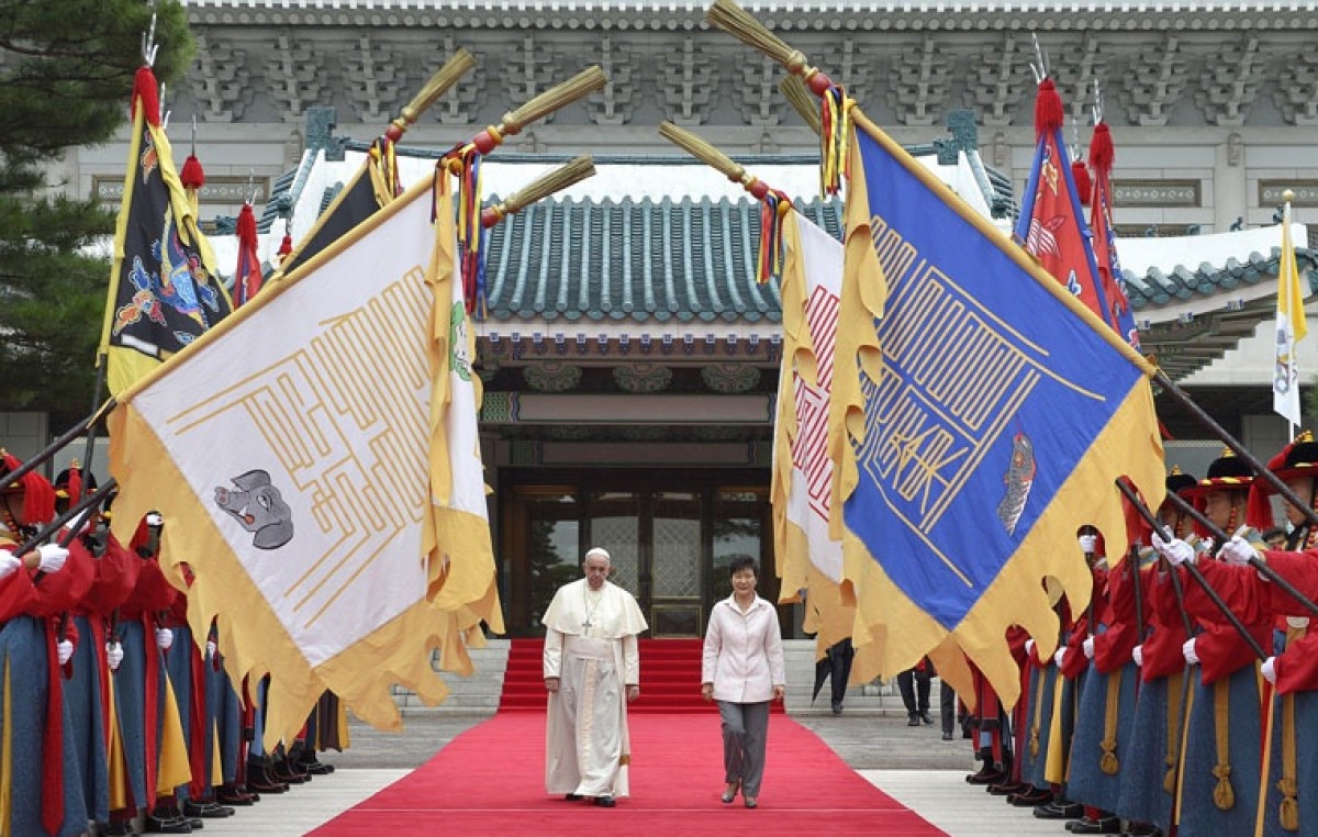 El papa Francisco convocó a las dos Coreas a buscar paz y reconciliación