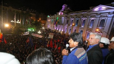 Abrumador triunfo de Evo Morales en Bolivia