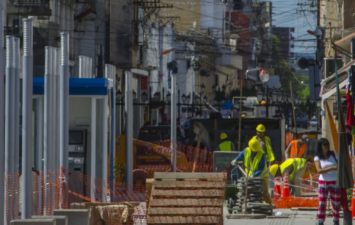 Ahora analizan parar obras en las peatonales de Salta