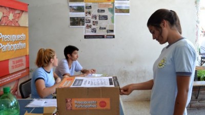 Votan el presupuesto participativo en Santo Tomé