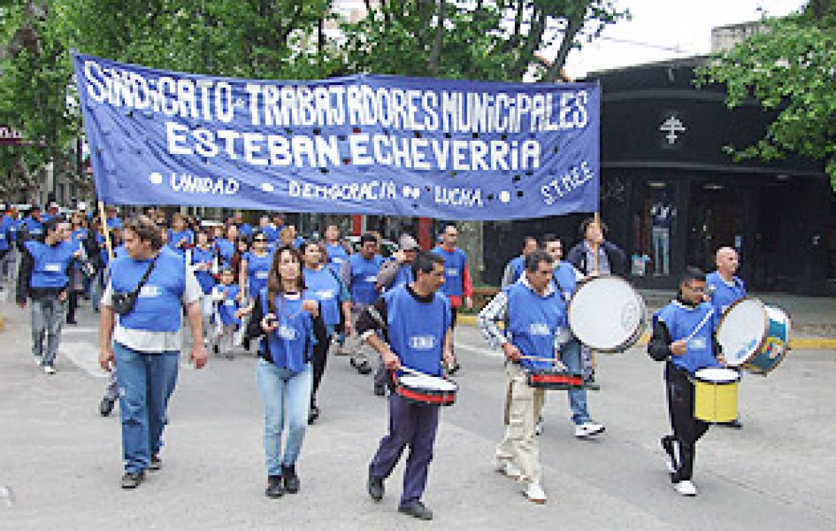 Nueva marcha de municipales en Monte Grande