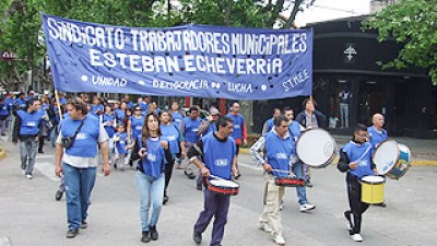 Nueva marcha de municipales en Monte Grande