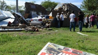 El tornado dañó más de 80 casas en Río Tercero