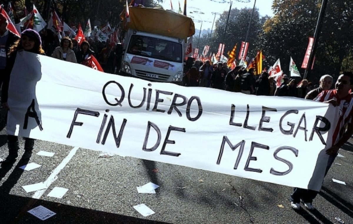 En España acuerdan con sindicatos una ayuda a desocupados