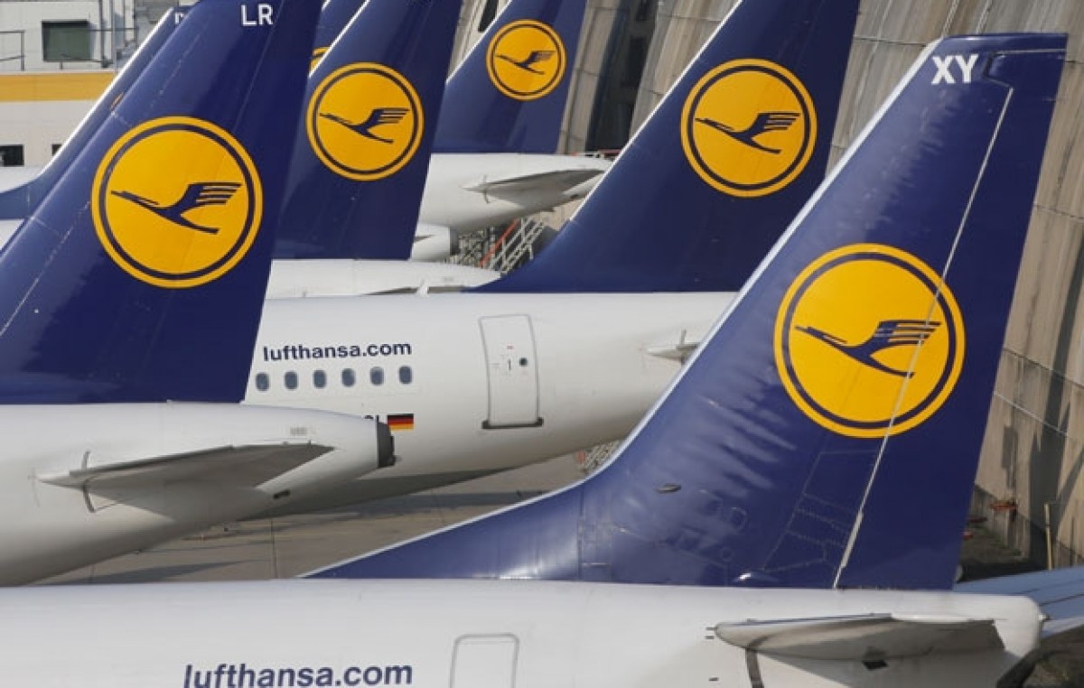 Una aerolínea alemana debió cancelar 1.350 vuelos por una nueva huelga