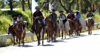 Iniciaron la marcha evocativa a caballo hasta Humahuaca