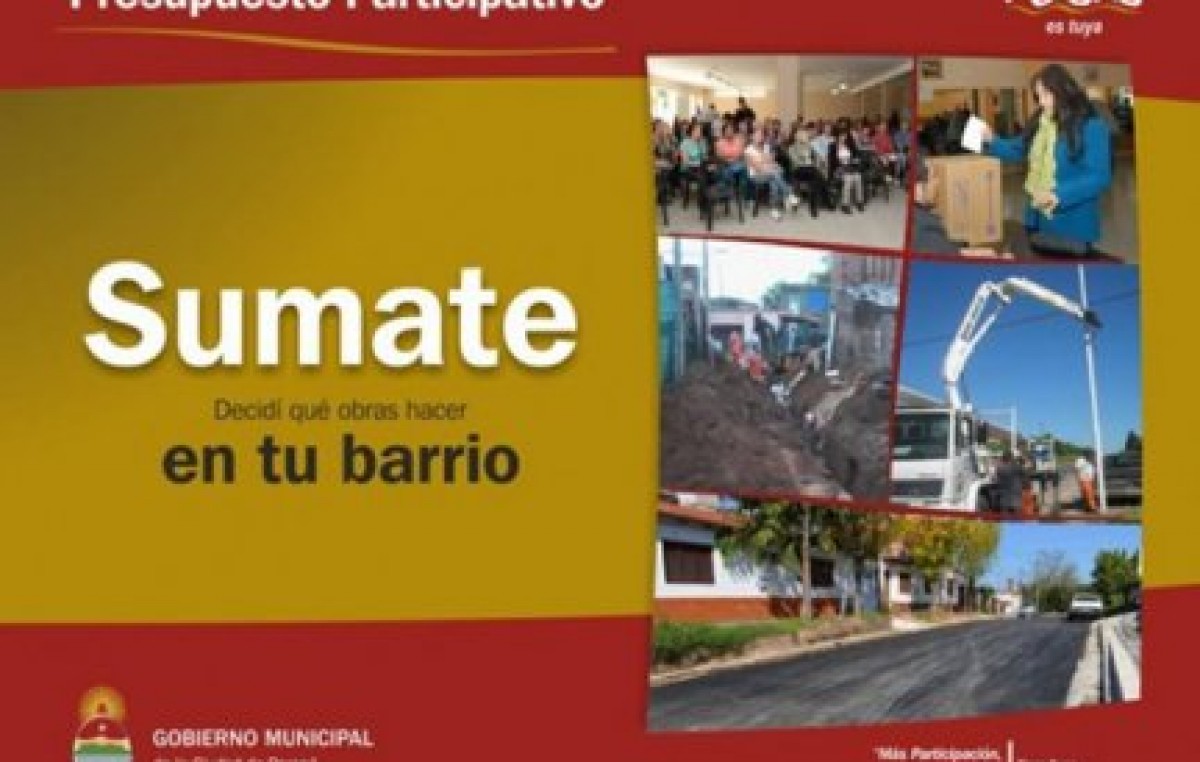 Presupuesto participativo en Paraná: En marzo se harán las primeras asambleas zonales