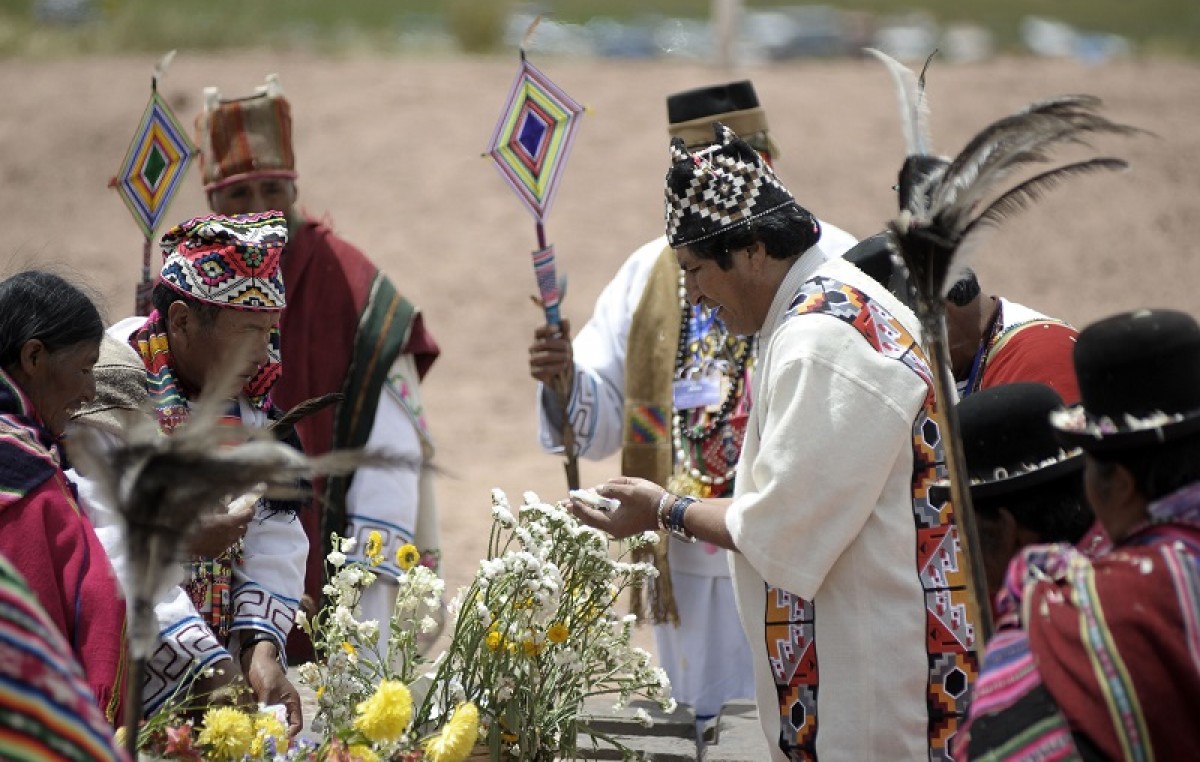 Evo Morales será investido como líder de los pueblos indígenas