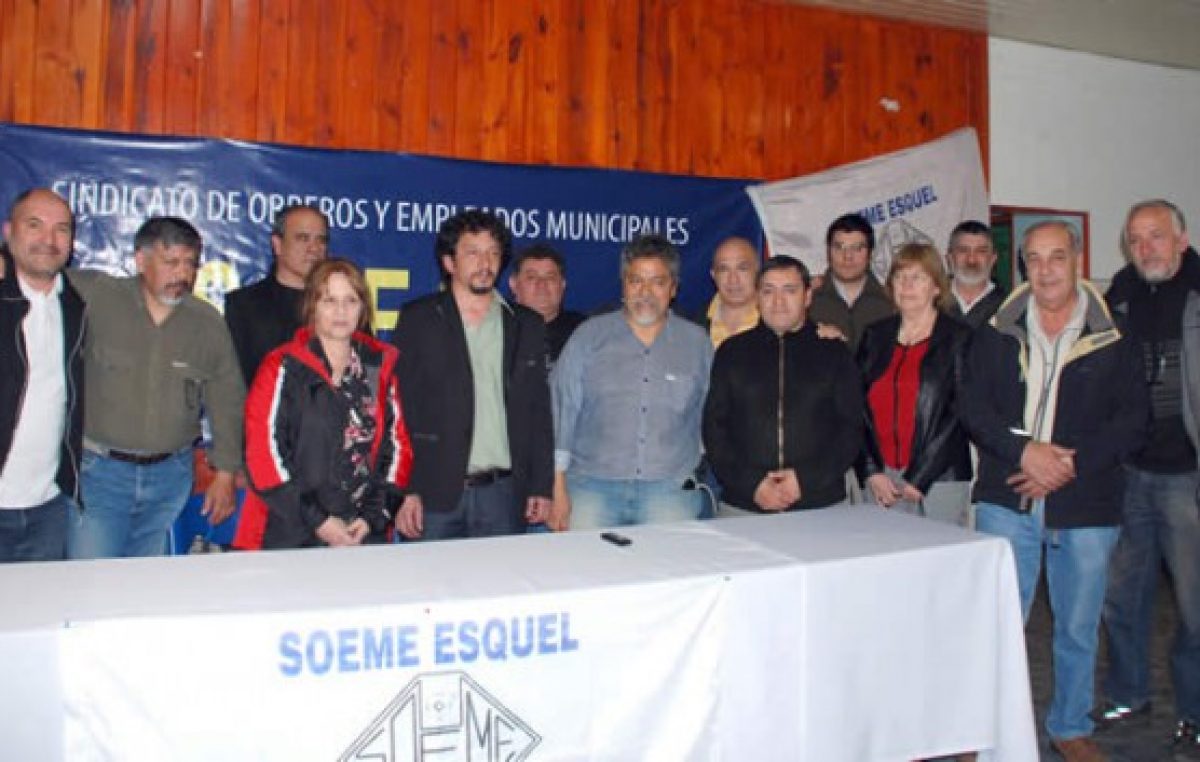 El secretario general del SOEME apuesta por la creación de una «Federación Chubutense de Sindicatos Municipales».