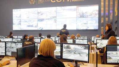 El Centro de Monitoreo de Mar del Plata permitirá vigilar las 24 horas más de 500 puntos geográficos