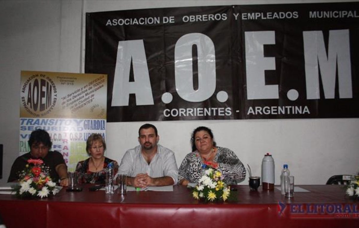 Aoem Corrientes reitera reclamo de paritarias