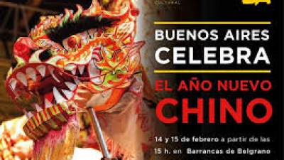 Año Nuevo Chino, 14 y 15 de febrero en Barrancas de Belgrano