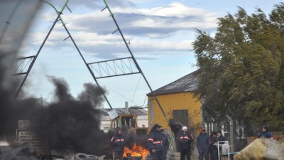 SOEM Río Gallegos bloquea acceso al Vaciadero 