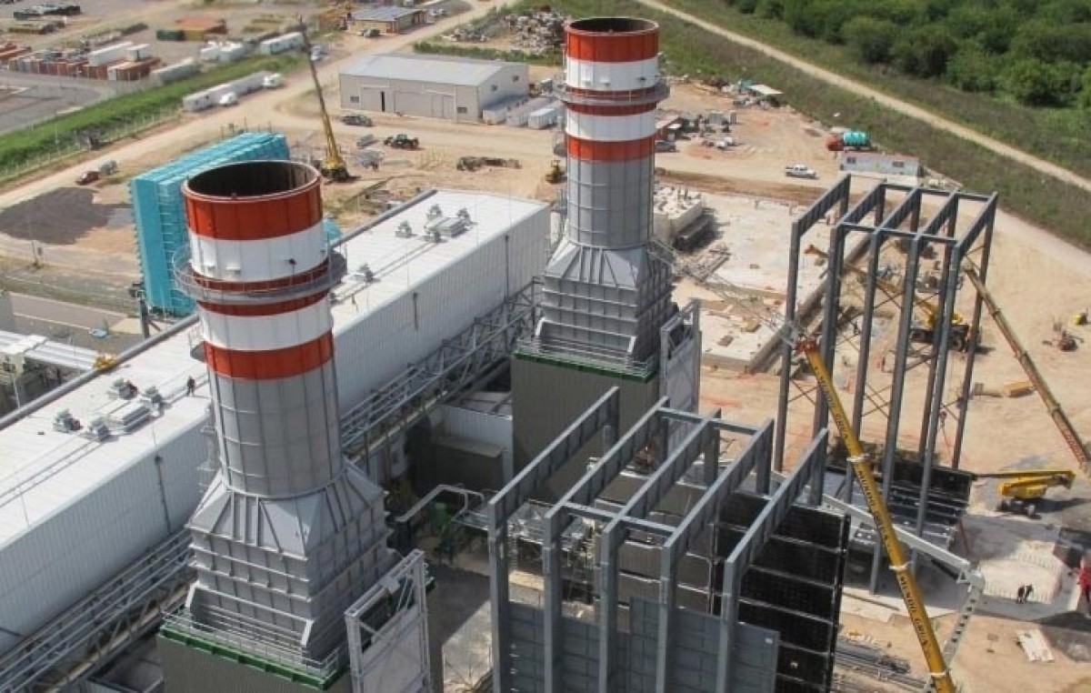 La central térmica Guillermo Brown en Cerri encendió con éxito por primera vez la turbina número uno