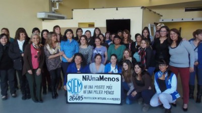 SOEM Ushuaia continúa con la campaña nacional «Ni una menos»