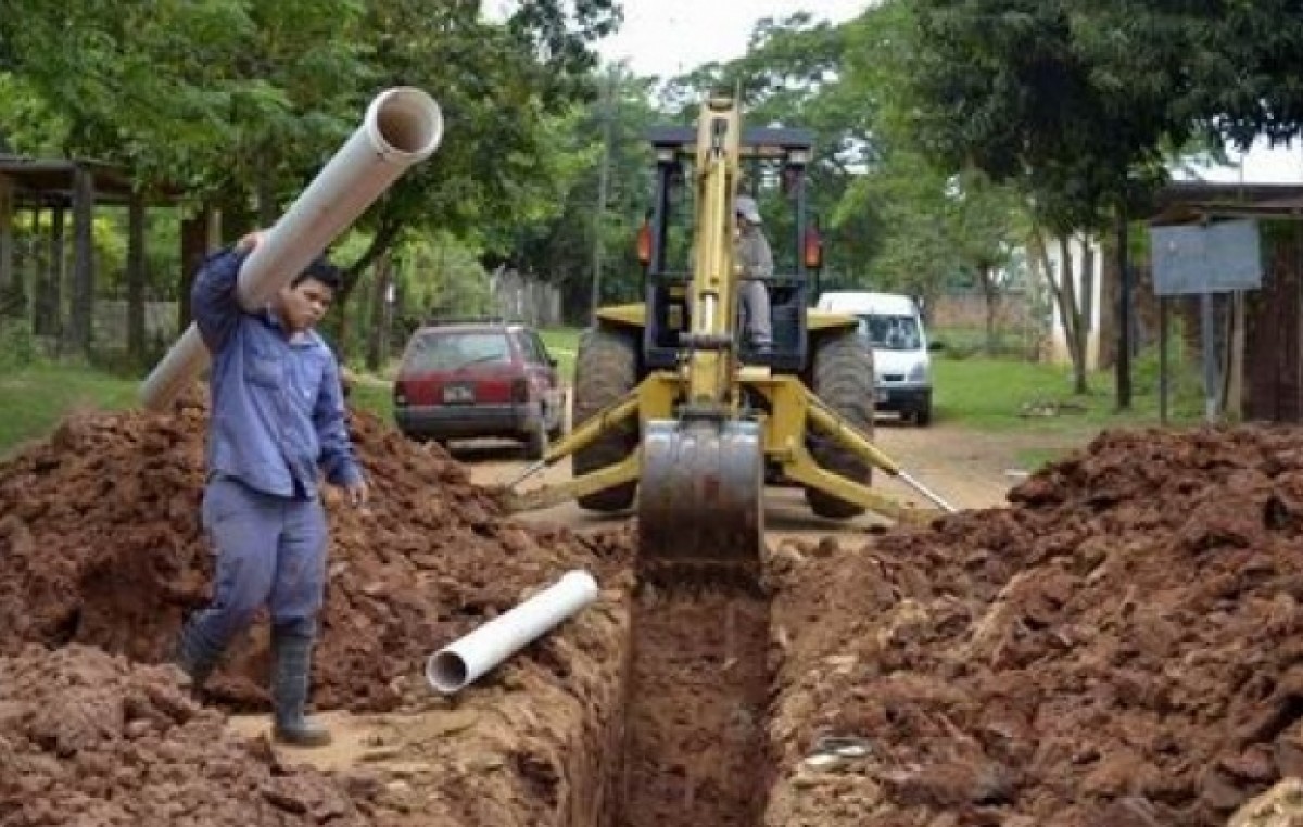 La instalación de cloacas en la ciudad de Corrientes ya alcanzó el 80 por ciento