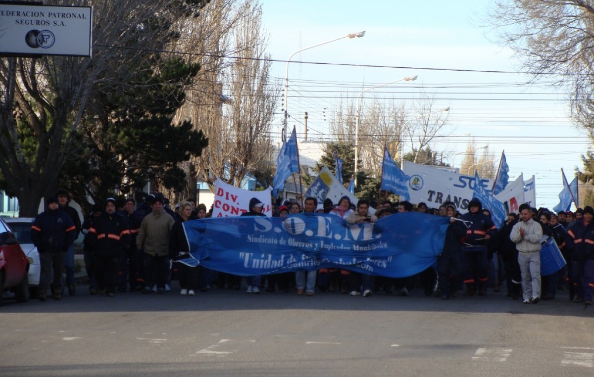 Hoy continúa el reclamo del SOEM en Río Gallegos y mañana será la asamblea de base