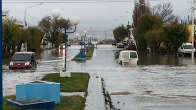 Operativo emergencia ante los altos niveles de lluvia caídos en Río Gallegos