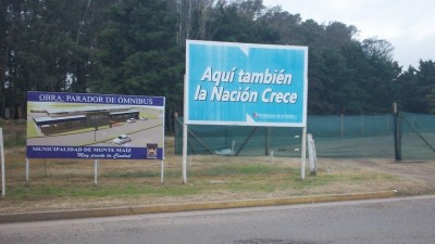 Nación inició la construcción de la nueva terminal de ómnibus de Monte Maíz