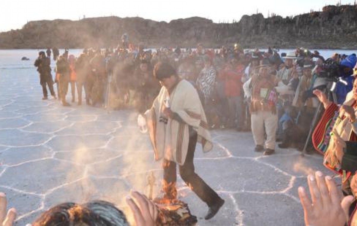 Bolivia recibio Nuevo Año Andino Amazónico 5523 en centro ritual de Incahuasi