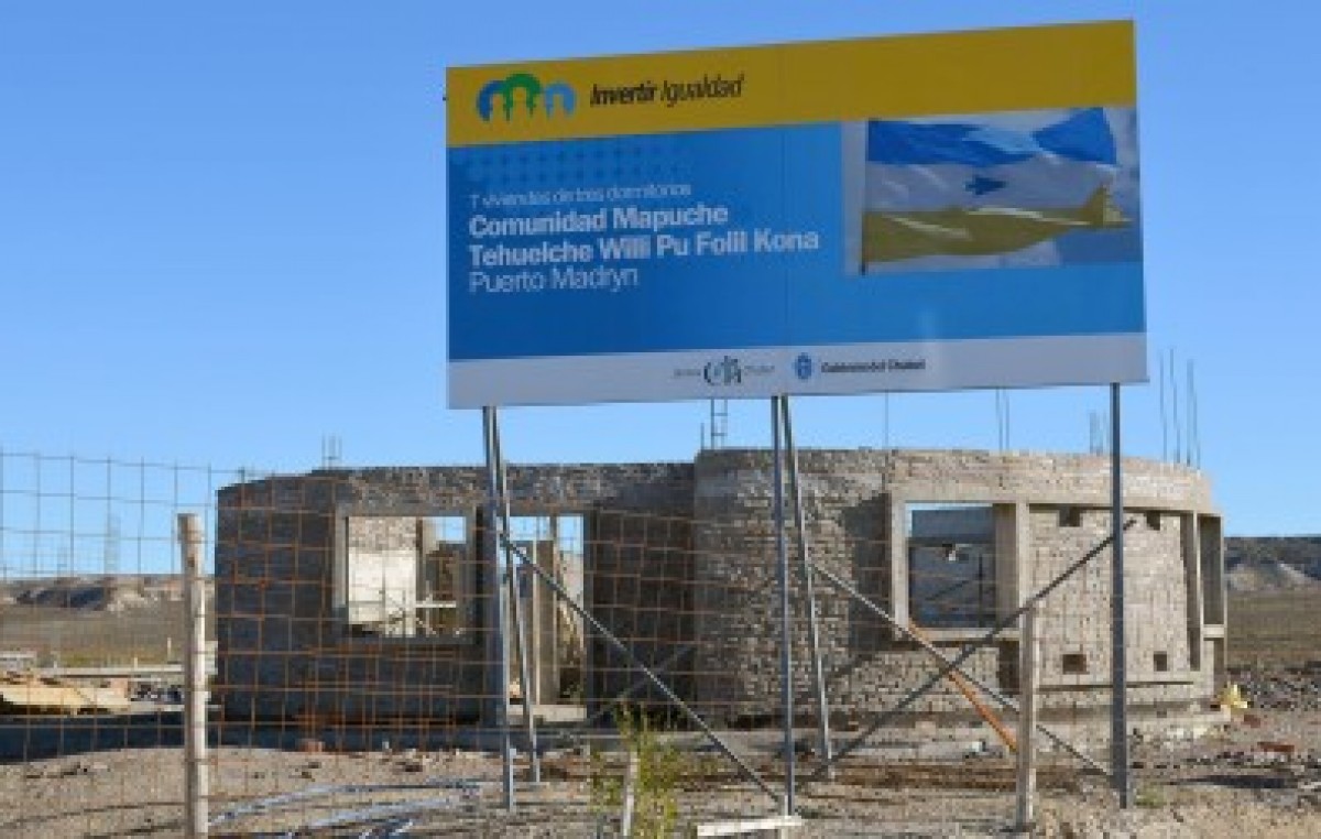 Avanza en Madryn la construcción de viviendas para descendientes de pueblos originarios