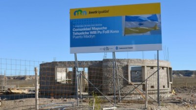 Avanza en Madryn la construcción de viviendas para descendientes de pueblos originarios