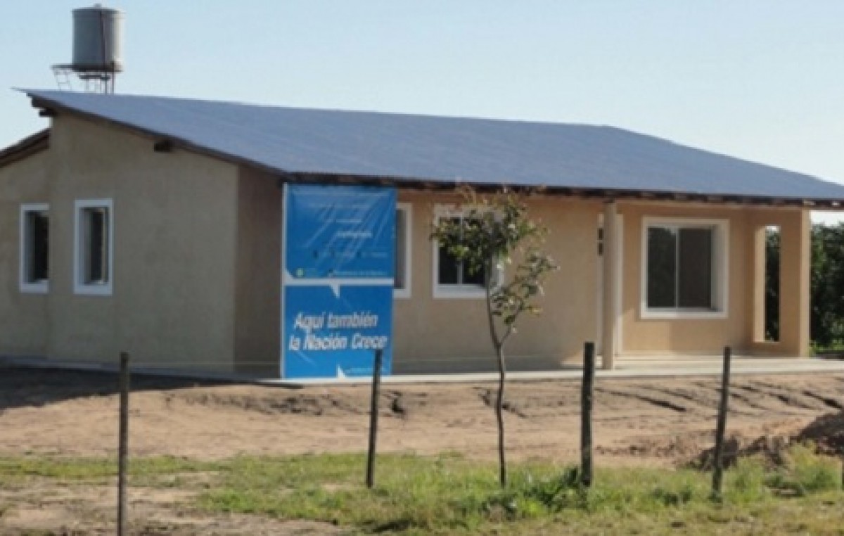 Se inauguraron viviendas rurales en el departamento Nogoyá