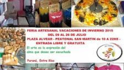 Feria de Artesanos El Ceibal en Paraná del 9 al 26 de julio