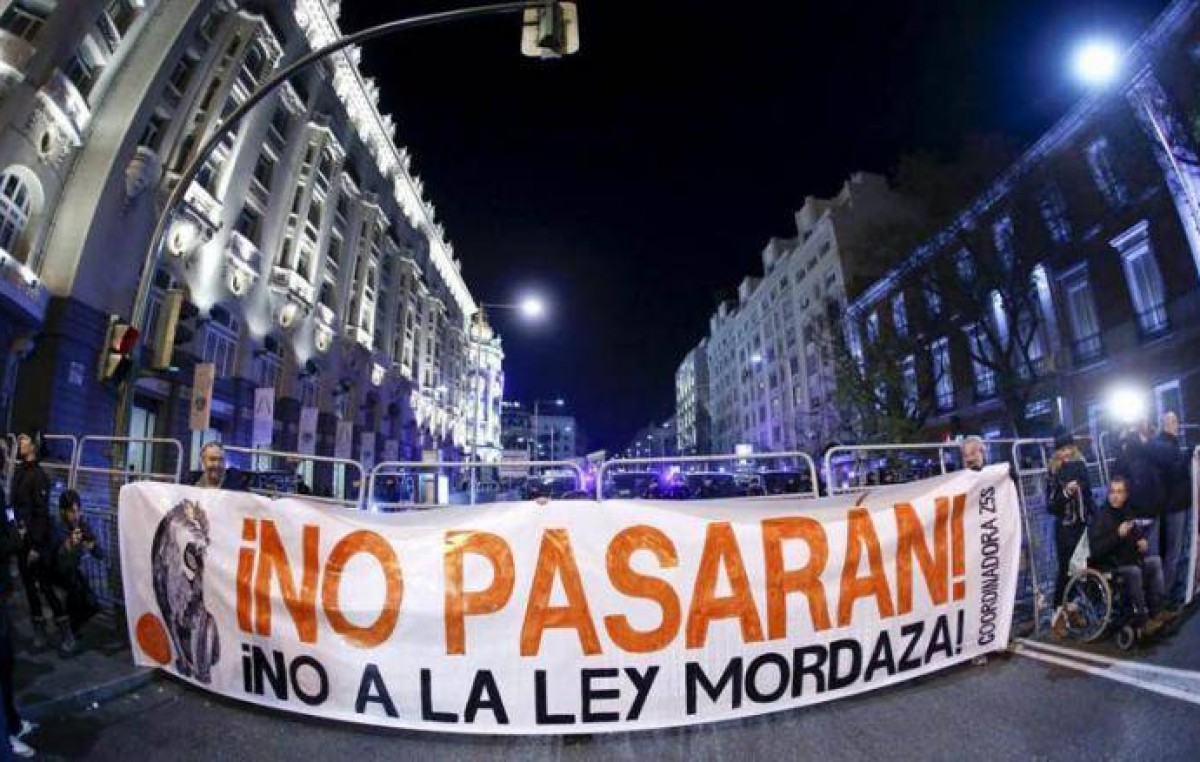 Restringen las protestas con una “ley mordaza” en España
