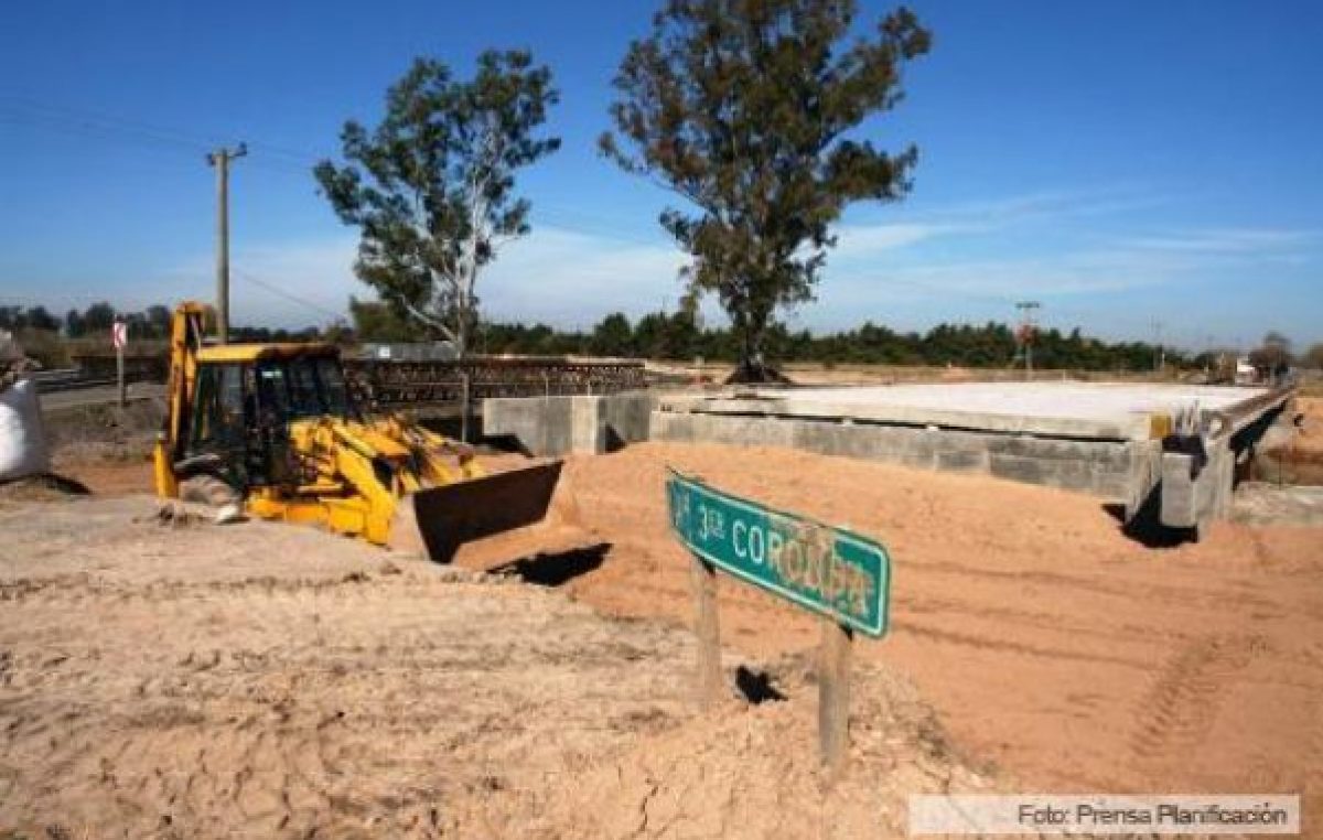 Avanza la construcción del quinto puente en la ruta 11 en Santa Fe