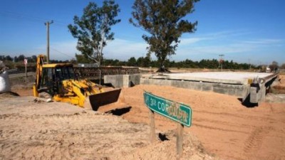 Avanza la construcción del quinto puente en la ruta 11 en Santa Fe