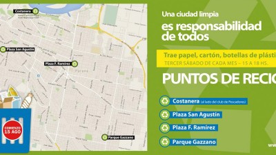La Municipalidad de Paraná inaugurará Puntos de Reciclado para recibir los residuos