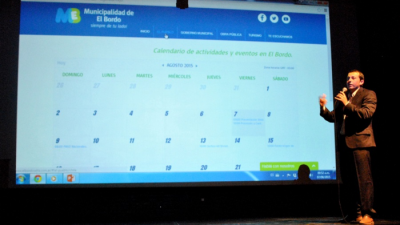 Presentaron la página web de la Municipalidad de El Bordo