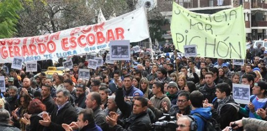 Municipales rosarinos piden justicia por Gerardo Escobar