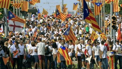 Miles de catalanes reiteraron su decisión de separarse de España