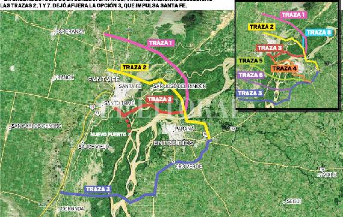 Puente a Paraná: “Las tres trazas elegidas van a inundar a Santa Fe”