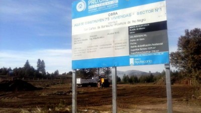Avanza la construcción de las 308 viviendas del Procrear en Bariloche