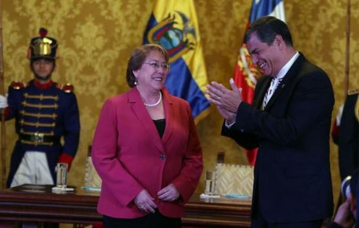 Rafael Correa y Michelle Bachelet dan un nuevo impulso a la relación Chile-Ecuador