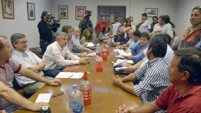 El Gobernador electo de Jujuy se reunió con el Seom y la Intersindical