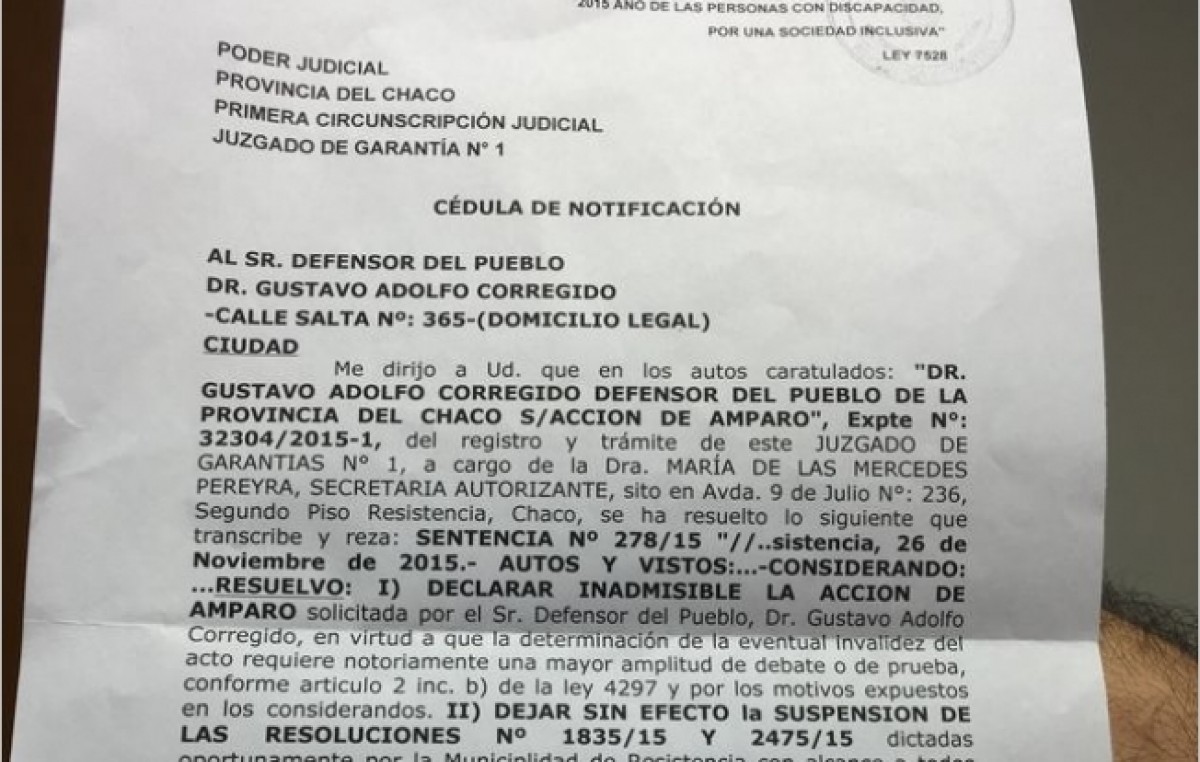 La Justicia avaló los pases a planta en la Municipalidad de Resistencia