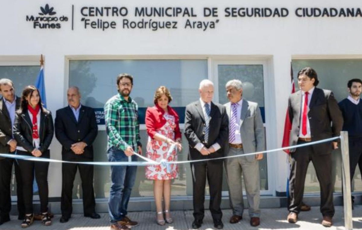 Inauguraron el Centro Municipal de Seguridad Ciudadana en Funes