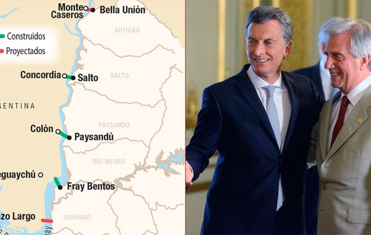 Planifican construir nuevos puentes entre Argentina y Uruguay