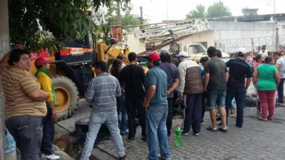 Protesta en Simoca por la desvinculación de contratados municipales